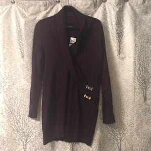 I.N.C. Wine Tunic with Buckle Detail